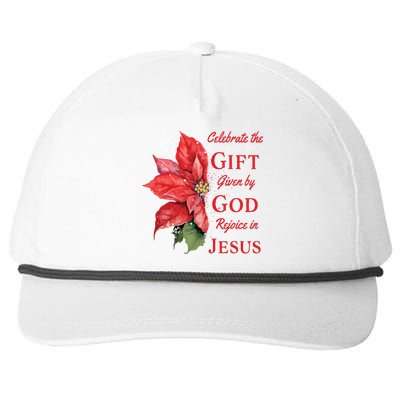 Celebrate Jesus Birth Christian Christmas Gift Snapback Five-Panel Rope Hat