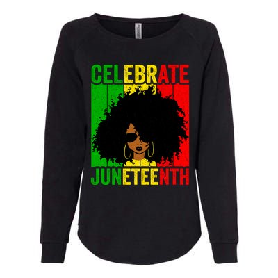 Celebrate Juneteenth Blm African Freedom Independence Gift Womens California Wash Sweatshirt