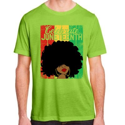 Celebrate Juneteenth Blm Melanin Black History Month Gift Adult ChromaSoft Performance T-Shirt