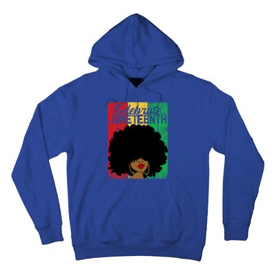 Celebrate Juneteenth Blm Melanin Black History Month Gift Hoodie