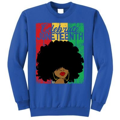 Celebrate Juneteenth Blm Melanin Black History Month Gift Sweatshirt