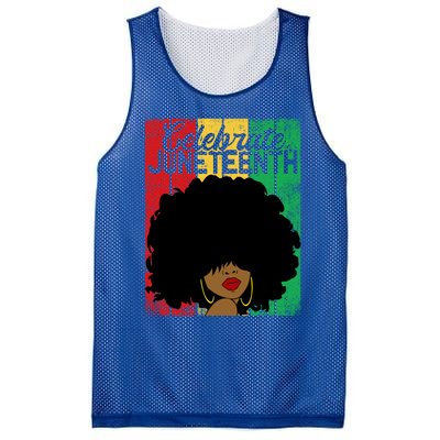 Celebrate Juneteenth Blm Melanin Black History Month Gift Mesh Reversible Basketball Jersey Tank