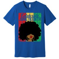 Celebrate Juneteenth Blm Melanin Black History Month Gift Premium T-Shirt