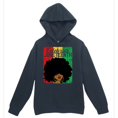 Celebrate Juneteenth Blm Melanin Black History Month Gift Urban Pullover Hoodie