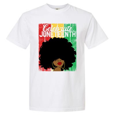 Celebrate Juneteenth Blm Melanin Black History Month Gift Garment-Dyed Heavyweight T-Shirt