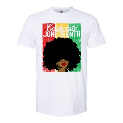 Celebrate Juneteenth Blm Melanin Black History Month Gift Softstyle CVC T-Shirt