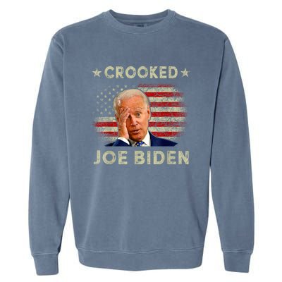 Crooked Joe Biden Garment-Dyed Sweatshirt