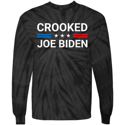 Crooked Joe Biden Trump Quote Called Joe Biden Crooked Tie-Dye Long Sleeve Shirt