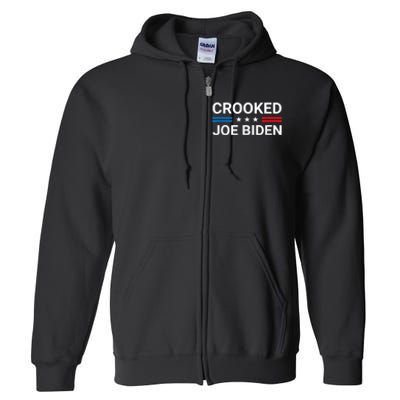 Crooked Joe Biden Trump Quote Called Joe Biden Crooked Full Zip Hoodie