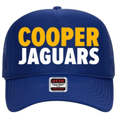 Cooper Jaguars Bold High Crown Mesh Back Trucker Hat