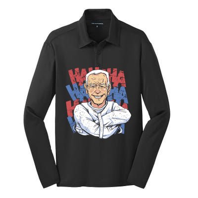 Crazy Joe Biden Silk Touch Performance Long Sleeve Polo