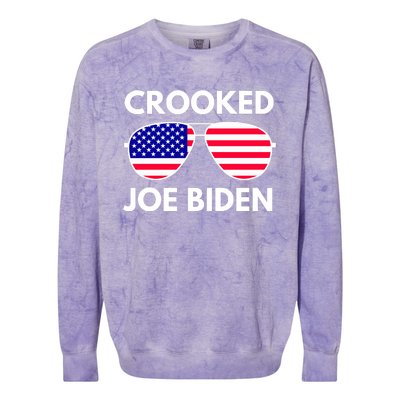 Crooked Joe Biden Trump Quote Called Joe Biden Crooked Colorblast Crewneck Sweatshirt