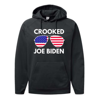 Crooked Joe Biden Trump Quote Called Joe Biden Crooked Performance Fleece Hoodie