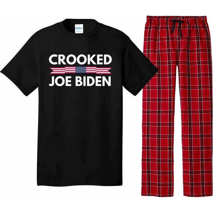 Crooked Joe Biden Trump Quote Called Joe Biden Crooked Pajama Set