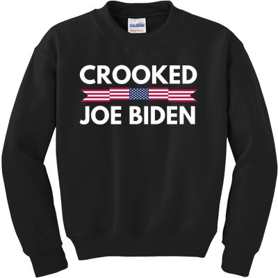 Crooked Joe Biden Trump Quote Called Joe Biden Crooked Kids Sweatshirt