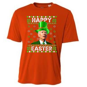 Confused Joe Biden Happy Easter St Patricks Day Cooling Performance Crew T-Shirt