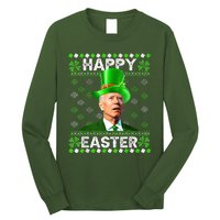 Confused Joe Biden Happy Easter St Patricks Day Long Sleeve Shirt