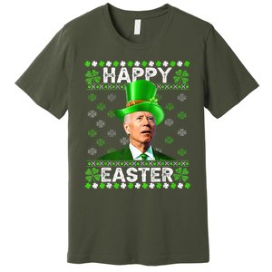 Confused Joe Biden Happy Easter St Patricks Day Premium T-Shirt