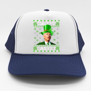 Confused Joe Biden Happy Easter St Patricks Day Trucker Hat