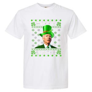 Confused Joe Biden Happy Easter St Patricks Day Garment-Dyed Heavyweight T-Shirt