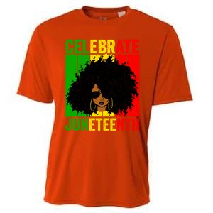 Celebrate Juneteenth Blm African Freedom Independence Cute Gift Cooling Performance Crew T-Shirt