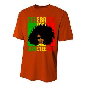 Celebrate Juneteenth Blm African Freedom Independence Cute Gift Performance Sprint T-Shirt