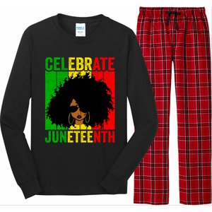 Celebrate Juneteenth Blm African Freedom Independence Cute Gift Long Sleeve Pajama Set