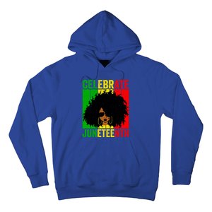 Celebrate Juneteenth Blm African Freedom Independence Cute Gift Hoodie