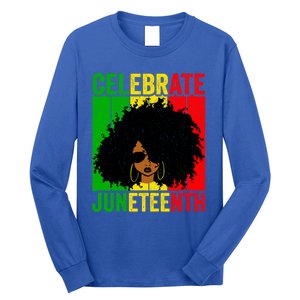 Celebrate Juneteenth Blm African Freedom Independence Cute Gift Long Sleeve Shirt