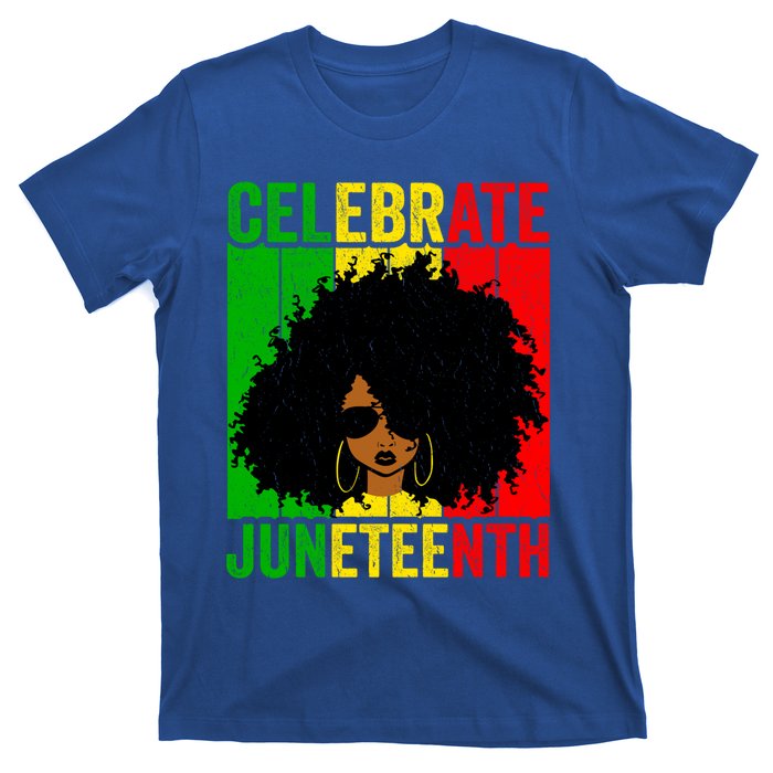 Celebrate Juneteenth Blm African Freedom Independence Cute Gift T-Shirt