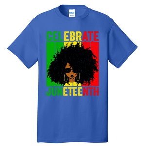 Celebrate Juneteenth Blm African Freedom Independence Cute Gift Tall T-Shirt