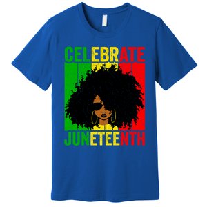 Celebrate Juneteenth Blm African Freedom Independence Cute Gift Premium T-Shirt