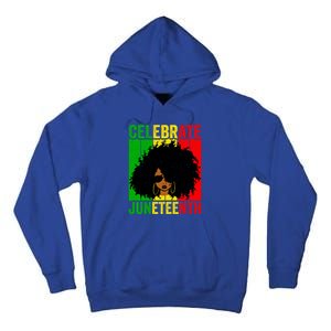 Celebrate Juneteenth Blm African Freedom Independence Cute Gift Tall Hoodie