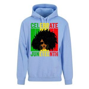 Celebrate Juneteenth Blm African Freedom Independence Cute Gift Unisex Surf Hoodie