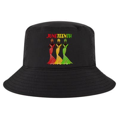 Celebrate Juneteenth Beautiful Black African American Women Attire Cool Comfort Performance Bucket Hat