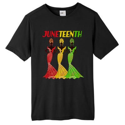 Celebrate Juneteenth Beautiful Black African American Women Attire Tall Fusion ChromaSoft Performance T-Shirt