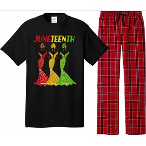 Celebrate Juneteenth Beautiful Black African American Women Attire Pajama Set