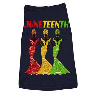 Celebrate Juneteenth Beautiful Black African American Women Attire Doggie Tank