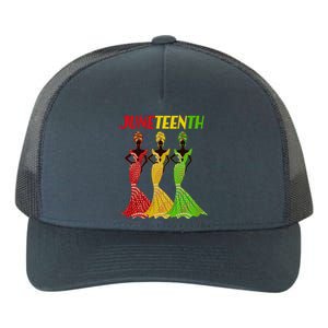 Celebrate Juneteenth Beautiful Black African American Women Attire Yupoong Adult 5-Panel Trucker Hat