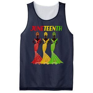 Celebrate Juneteenth Beautiful Black African American Women Attire Mesh Reversible Basketball Jersey Tank