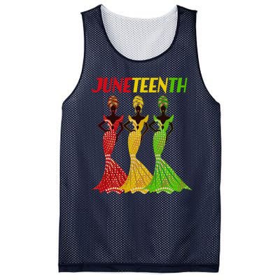 Celebrate Juneteenth Beautiful Black African American Women Attire Mesh Reversible Basketball Jersey Tank