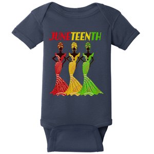 Celebrate Juneteenth Beautiful Black African American Women Attire Baby Bodysuit