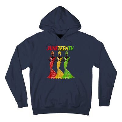 Celebrate Juneteenth Beautiful Black African American Women Attire Tall Hoodie