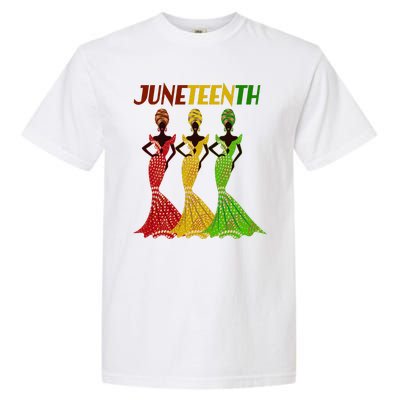 Celebrate Juneteenth Beautiful Black African American Women Attire Garment-Dyed Heavyweight T-Shirt