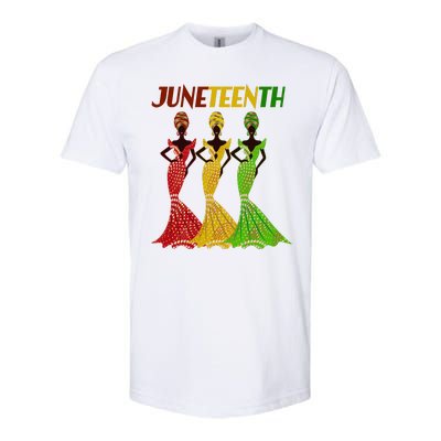 Celebrate Juneteenth Beautiful Black African American Women Attire Softstyle CVC T-Shirt