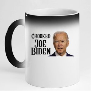 Crooked Joe Biden 11oz Black Color Changing Mug