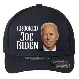 Crooked Joe Biden Flexfit Unipanel Trucker Cap