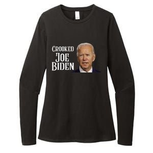 Crooked Joe Biden Womens CVC Long Sleeve Shirt