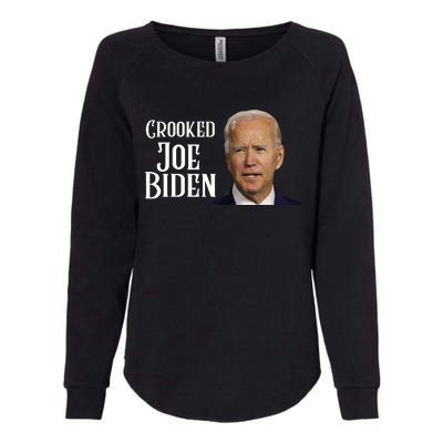 Crooked Joe Biden Womens California Wash Sweatshirt