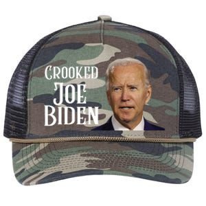 Crooked Joe Biden Retro Rope Trucker Hat Cap